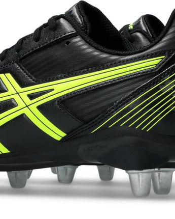 Asics Lethal Tackle ST Rugby Boots - Black/Safety Yellow