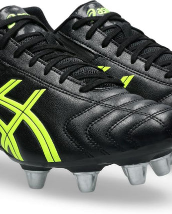 Asics Lethal Tackle ST Rugby Boots - Black/Safety Yellow