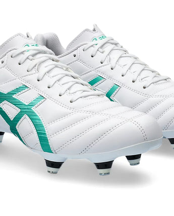 Asics Lethal Speed ST Boots – White / Aurora Green